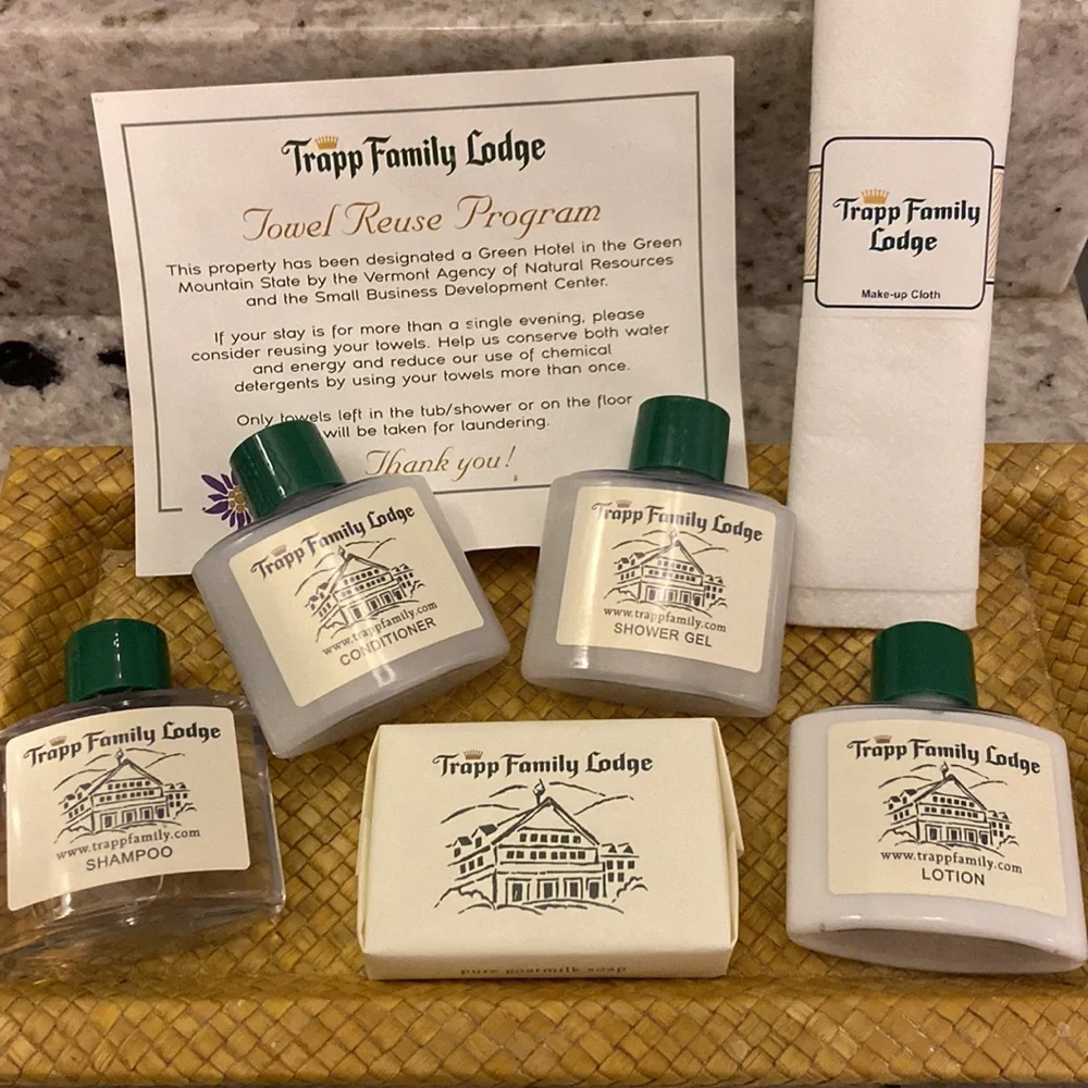 Trapp Family 6-Piece Lotion Shampoo Conditioner Shower Gel Travel Toiletry Set